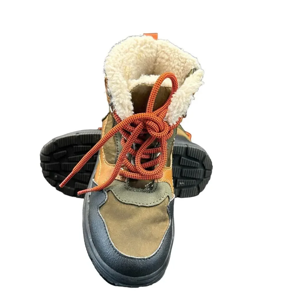 Nordstrom Asher Kids Lace Up Boots Multicolored/Olive Size 13M